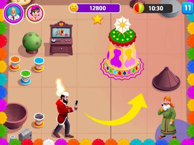 Happy Holi Blitz Gameplay Screenshot